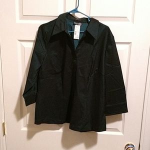 Venezia Jeans blue button up shirt 14/16 NWT